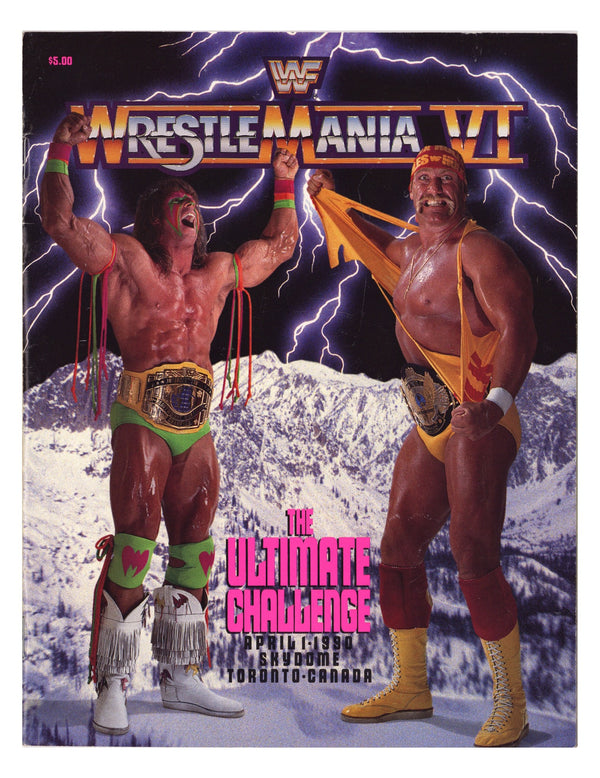WWF Wrestlemania VI Program VG+ (4.5) (1990)