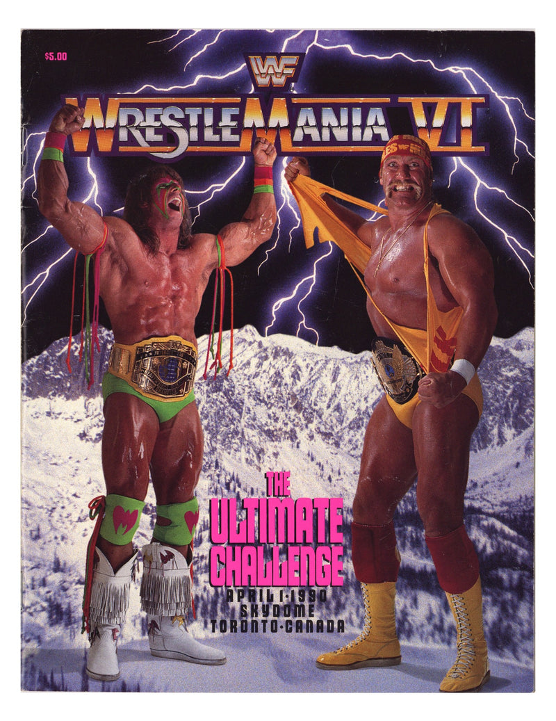 WWF Wrestlemania VI Program VG+ (4.5) (1990) 