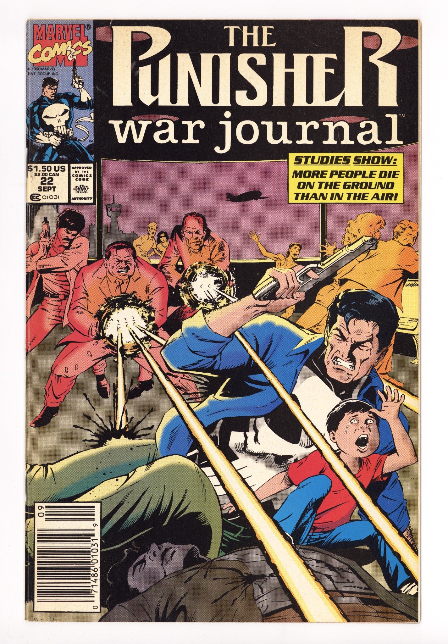 The Punisher War Journal Vol 1 22 Mid Grade (1990) Newsstand 