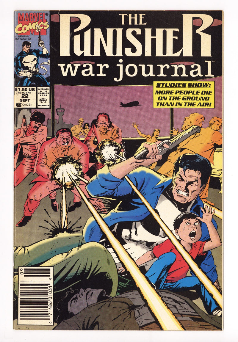 The Punisher War Journal Vol 1 22 Mid Grade (1990) Newsstand 
