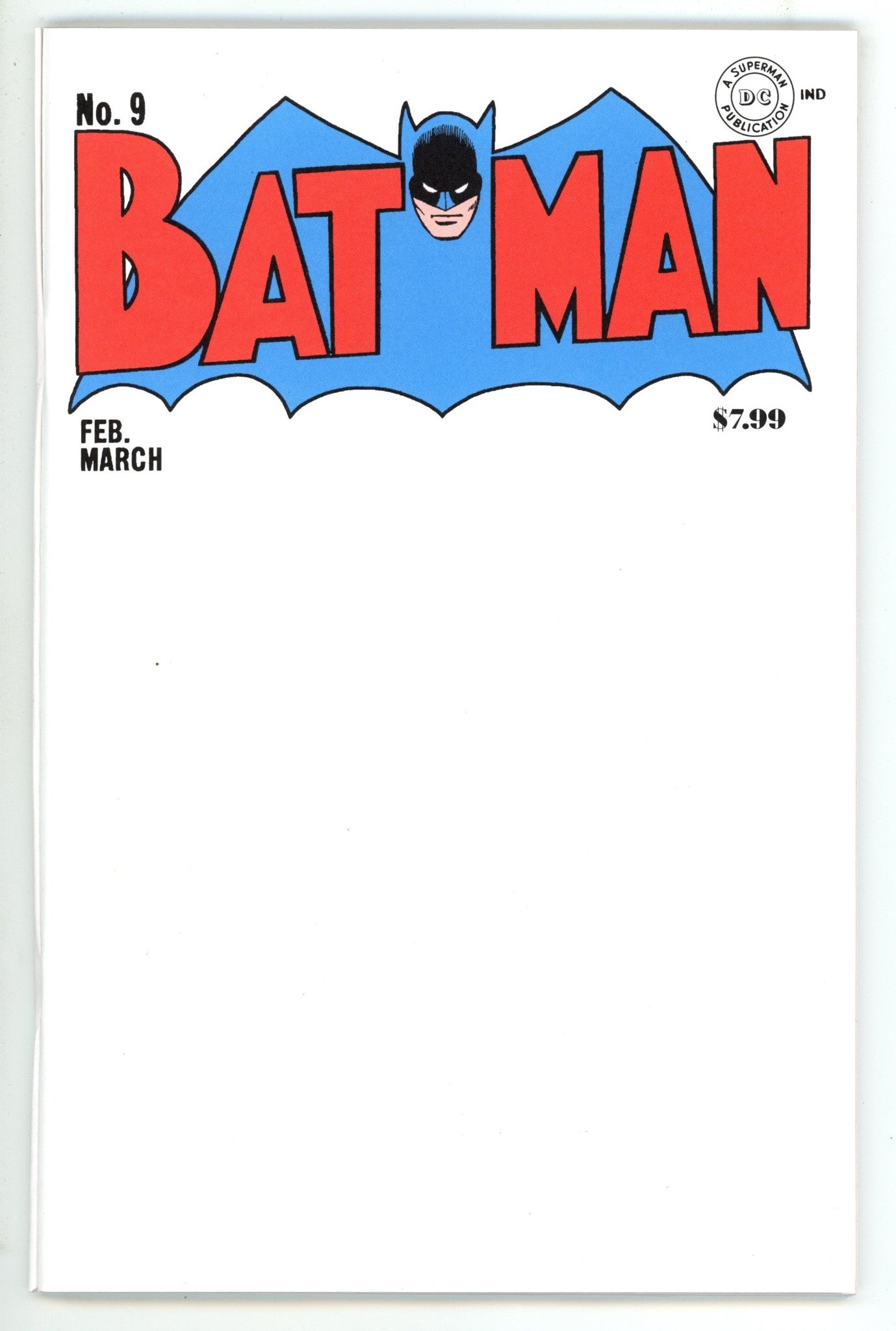 Batman Vol 1 9 Facsimile Blank Variant (2025)