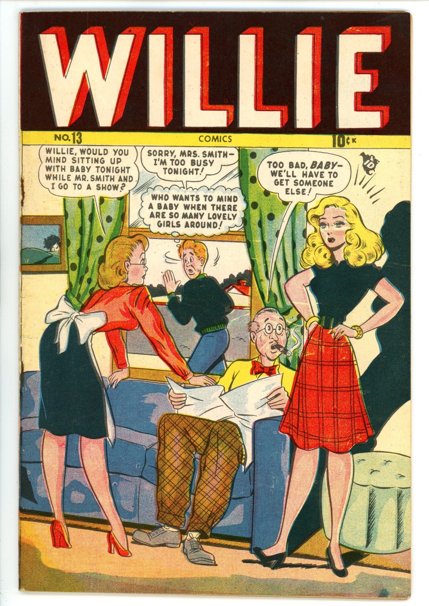 Willie Comics 13 FN+ (6.5) (1948) Canadian Edition 