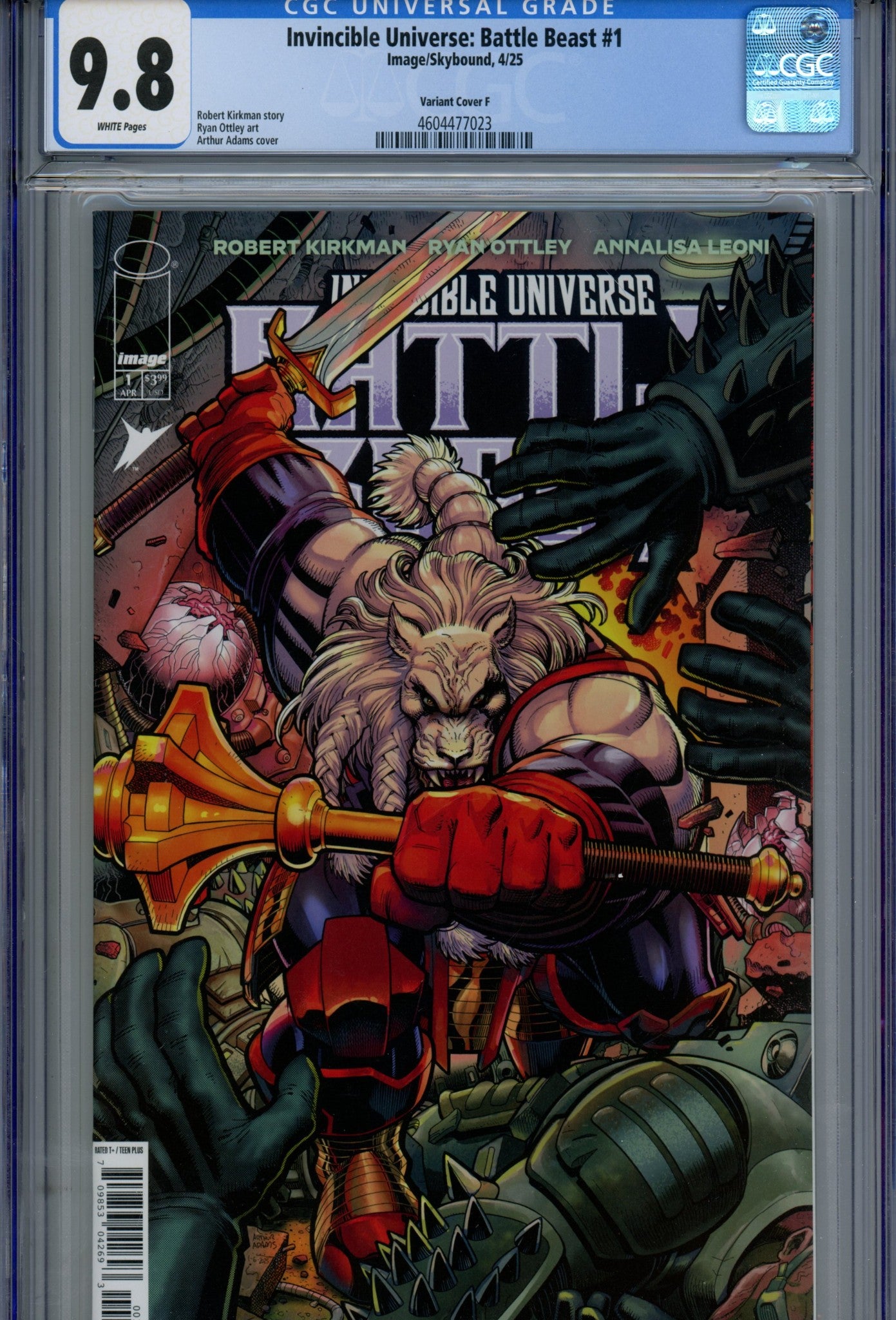 Invincible Universe: Battle Beast 1 CGC 9.8 (NM/M) (2025) Adams Variant 