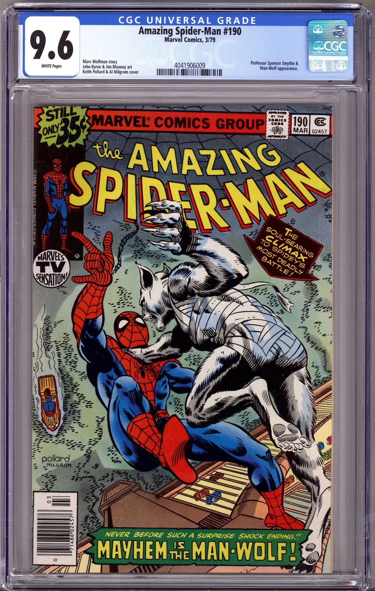 The Amazing Spider-Man Vol 1 190 CGC 9.6 (NM+) (1979) 