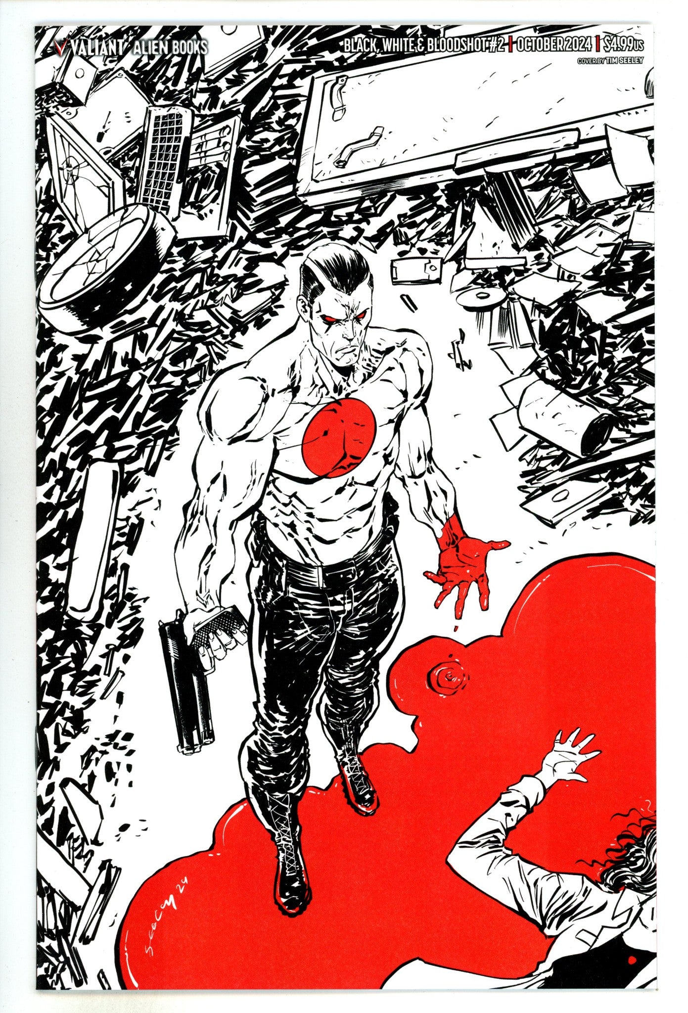 Black White & Bloodshot  2 Seeley  Virgin Variant  (2024)