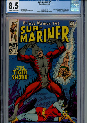 Sub-Mariner Vol 1 5 CGC 8.5 (VF+) (1968) 