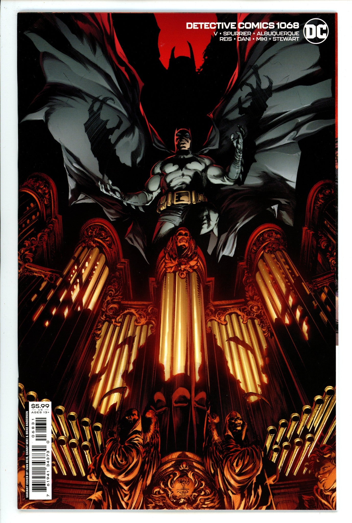 Detective Comics Vol 3 1068 High Grade (2023) Reis Variant 