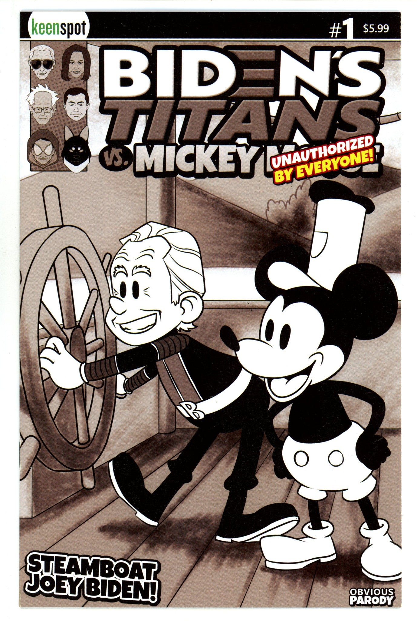 Bidens Titans Vs Mickey Mouse (Unauth) 1 Remulac Variant (2024)