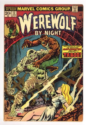 Werewolf by Night Vol 1 13 VG (4.0) (1974)