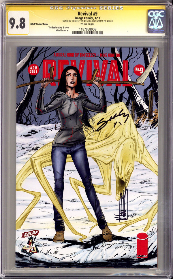 Revival 9 CGC 9.8 (NM/M) (2013) Seeley Exclusive Variant Signed x2 Cover Tim Seeley & Mike Norton