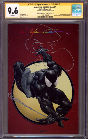 The Amazing Spider-Man Vol 6 1 (895) CGC 9.6 (NM+)   (2022) Crain Virgin Homage Exclusive Variant  Signed x1 Cover Clayton Crain