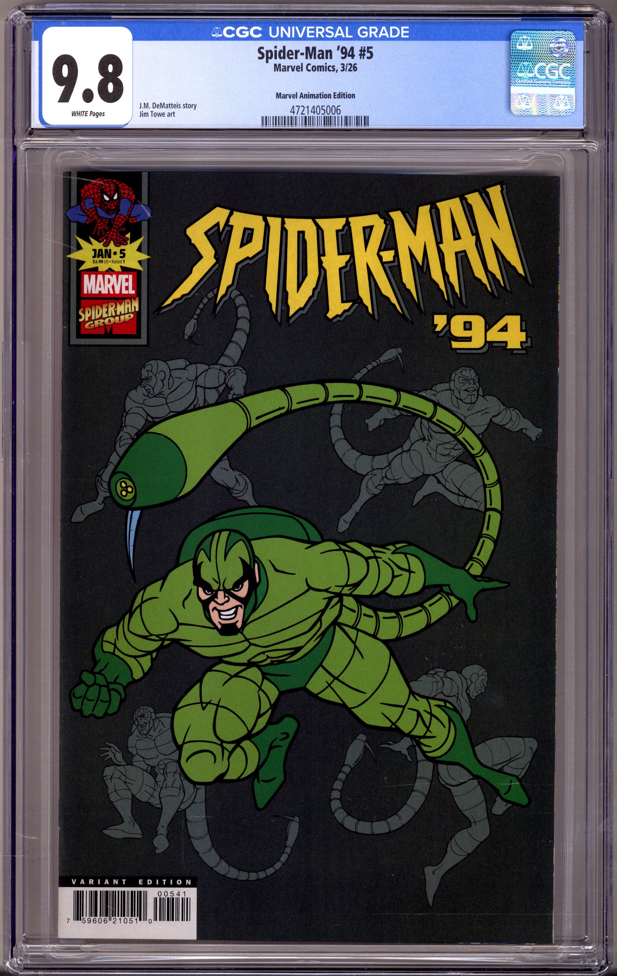 Spider-Man '94 5 CGC 9.8 (NM/M) (2026) Animation Variant 