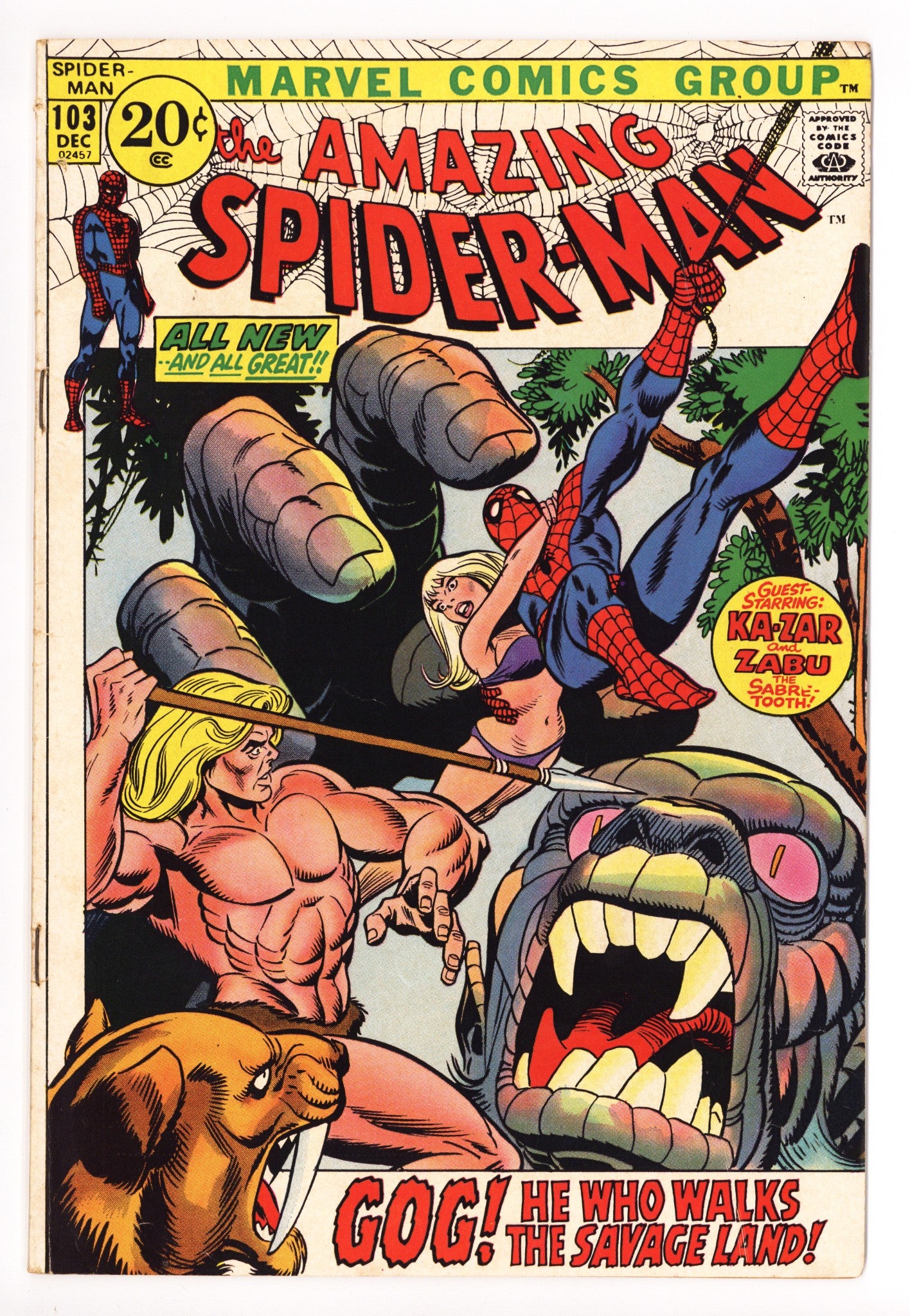 The Amazing Spider-Man Vol 1 103 VG/FN (5.0) (1971) 