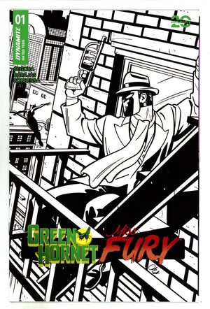 Green Hornet Miss Fury 1 Edgar B&W Incentive Variant (2025)