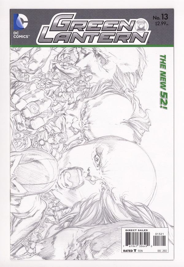 Green Lantern Vol 5 13 High Grade (2012) Reis Wraparound Sketch Variant