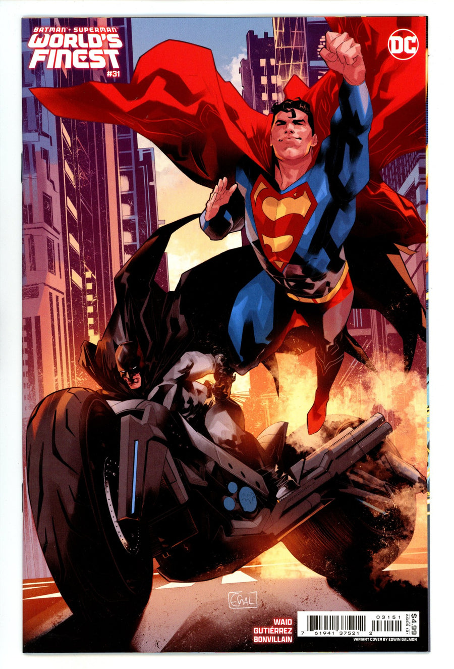 Batman Superman Worlds Finest 31 Galmon Variant (2024)