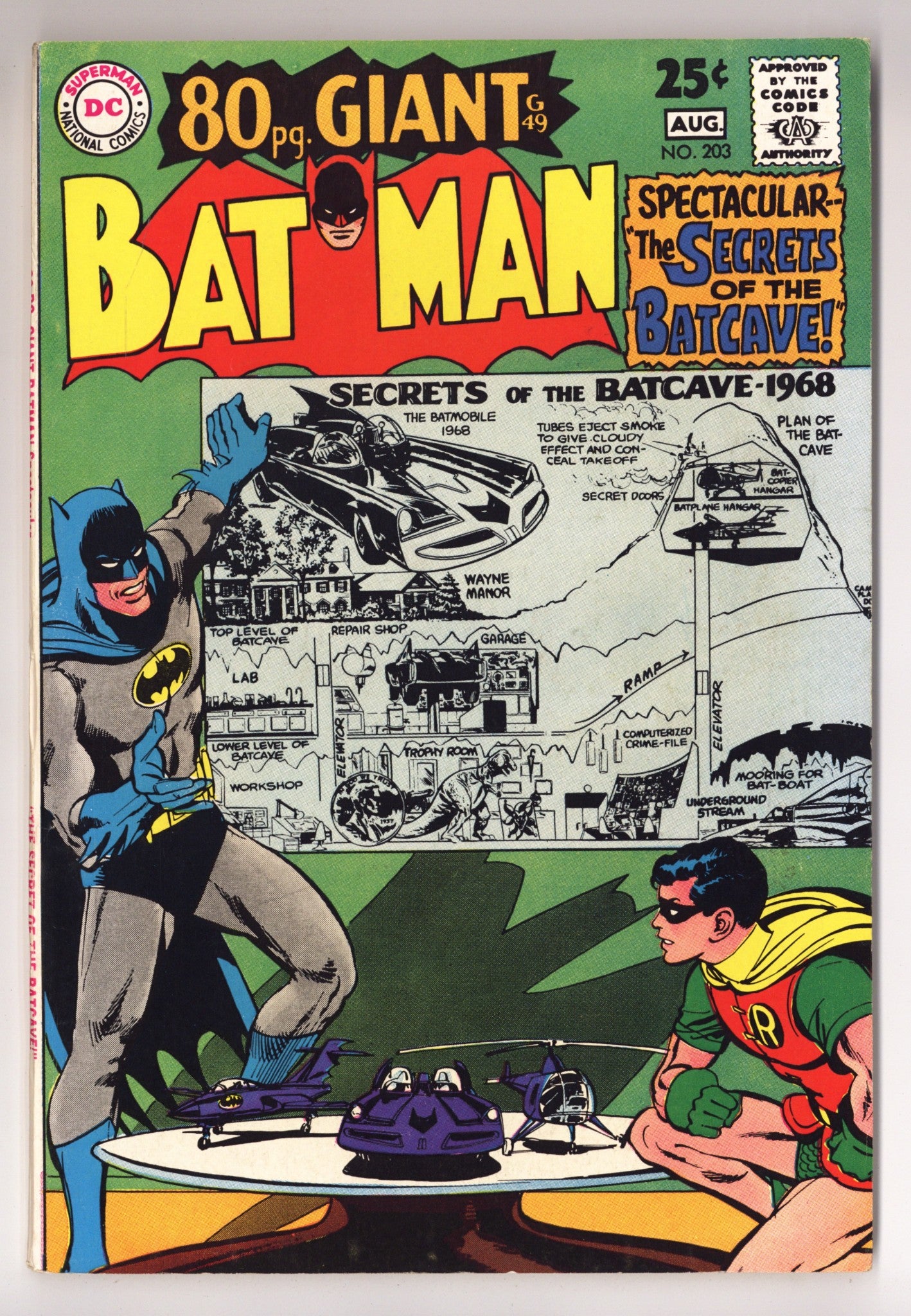 Batman Vol 1 203 VF (8.0) (1968) 