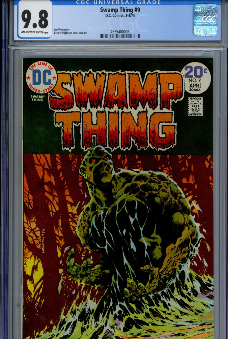 Swamp Thing Vol 1 9 CGC 9.8 (NM/M) (1974) 