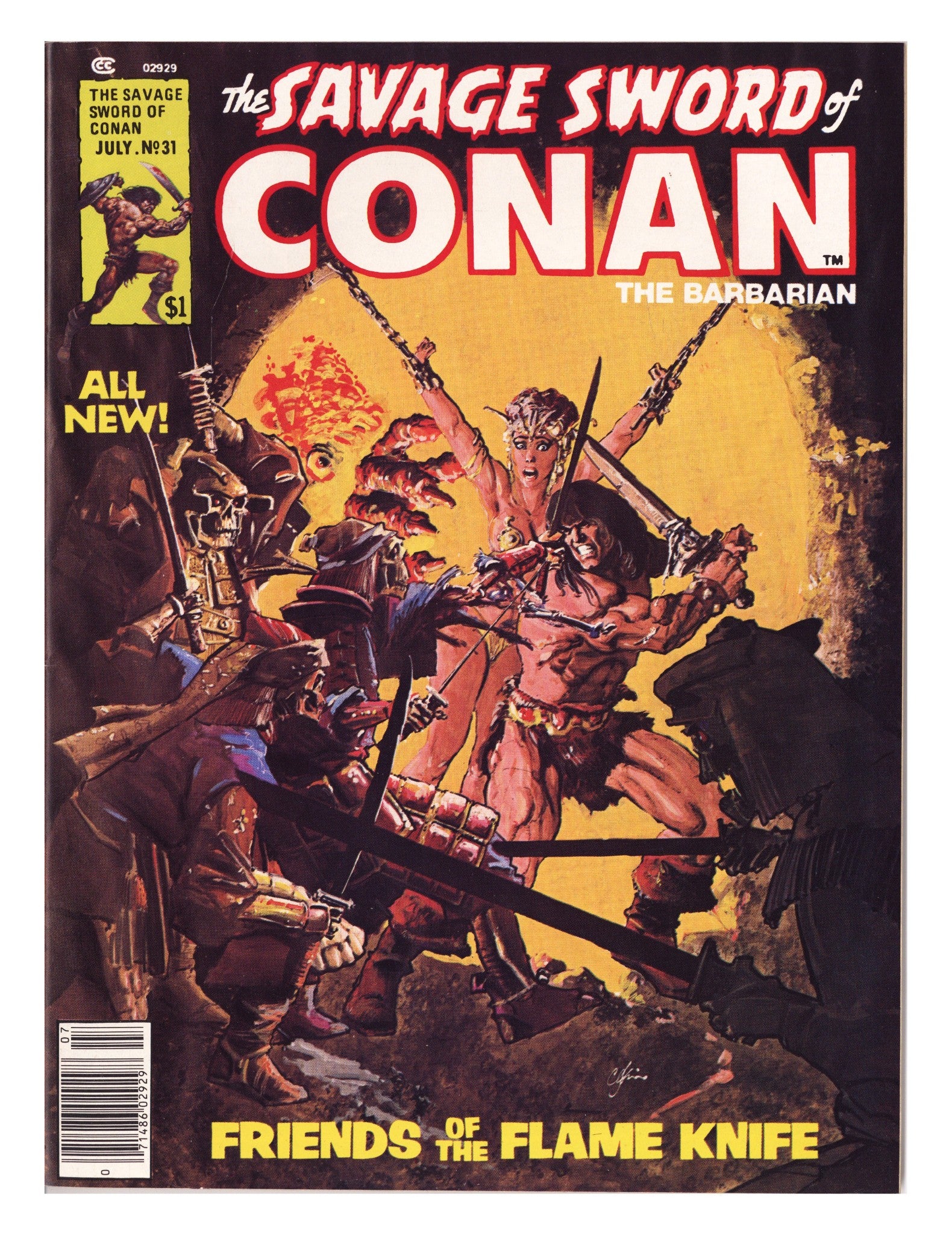 The Savage Sword of Conan Vol 1 31 VF (8.0) (1978) 