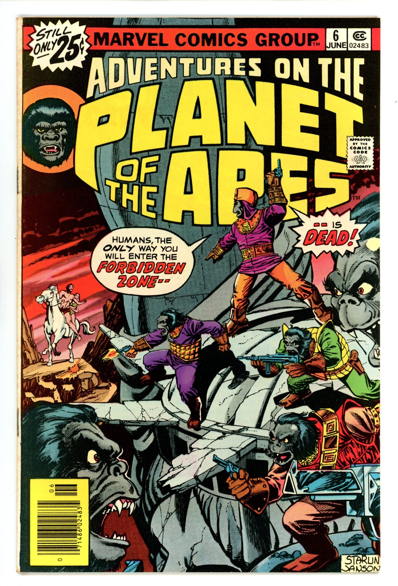Adventures on the Planet of the Apes 6 FN/VF (7.0) (1976)
