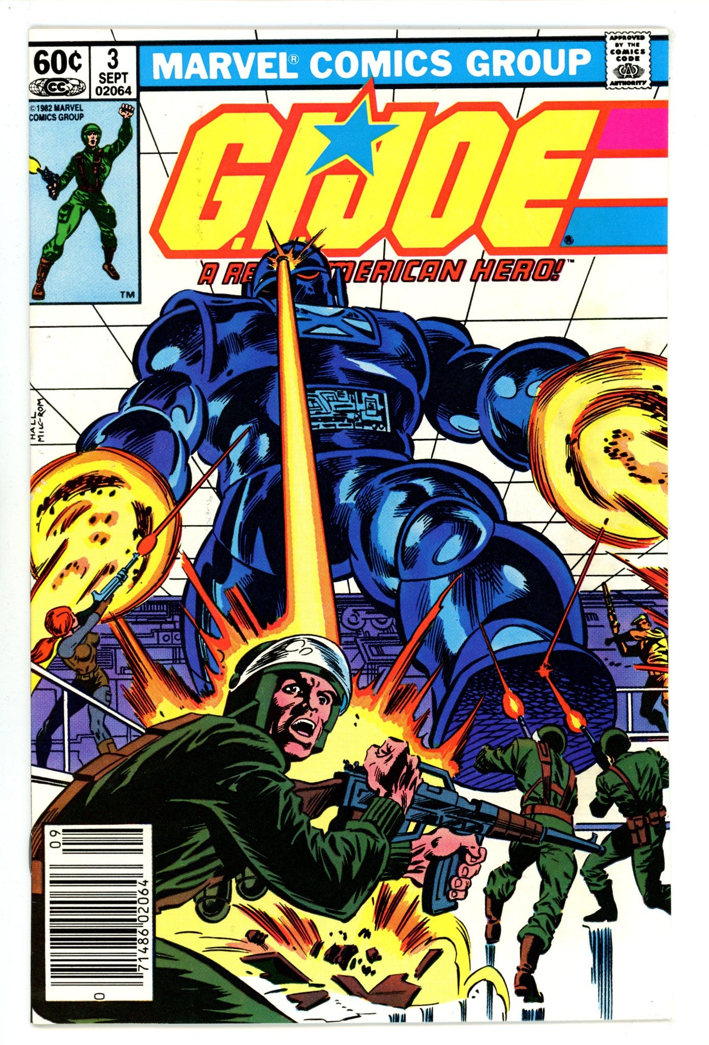 G.I. Joe, A Real American Hero 3 VF- (7.5) (1982) Newsstand 