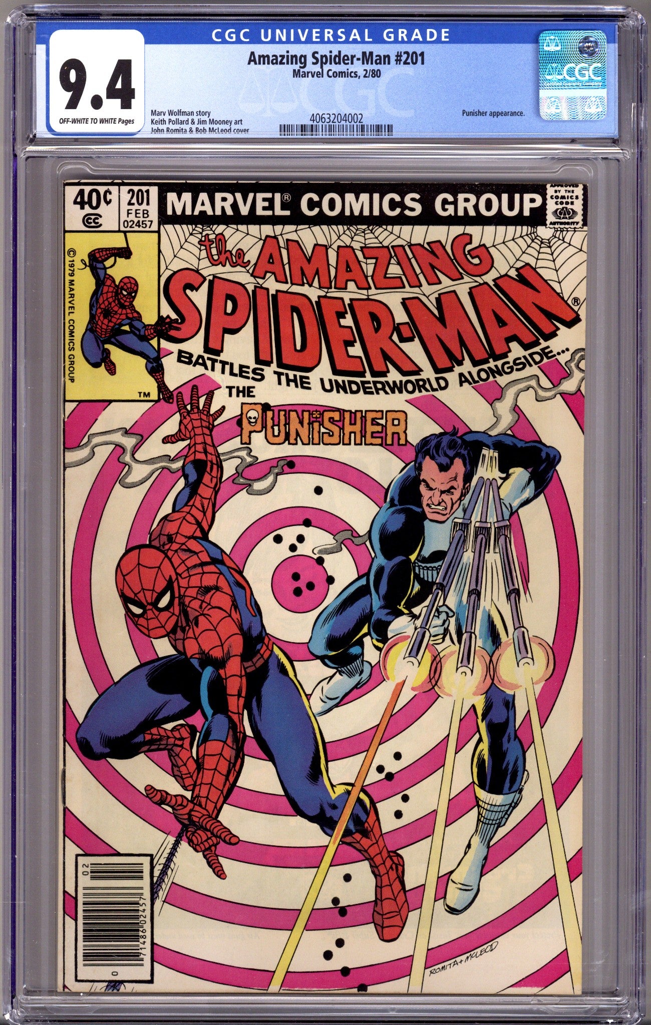 The Amazing Spider-Man Vol 1 201 CGC 9.4 (NM) (1980) Newsstand 