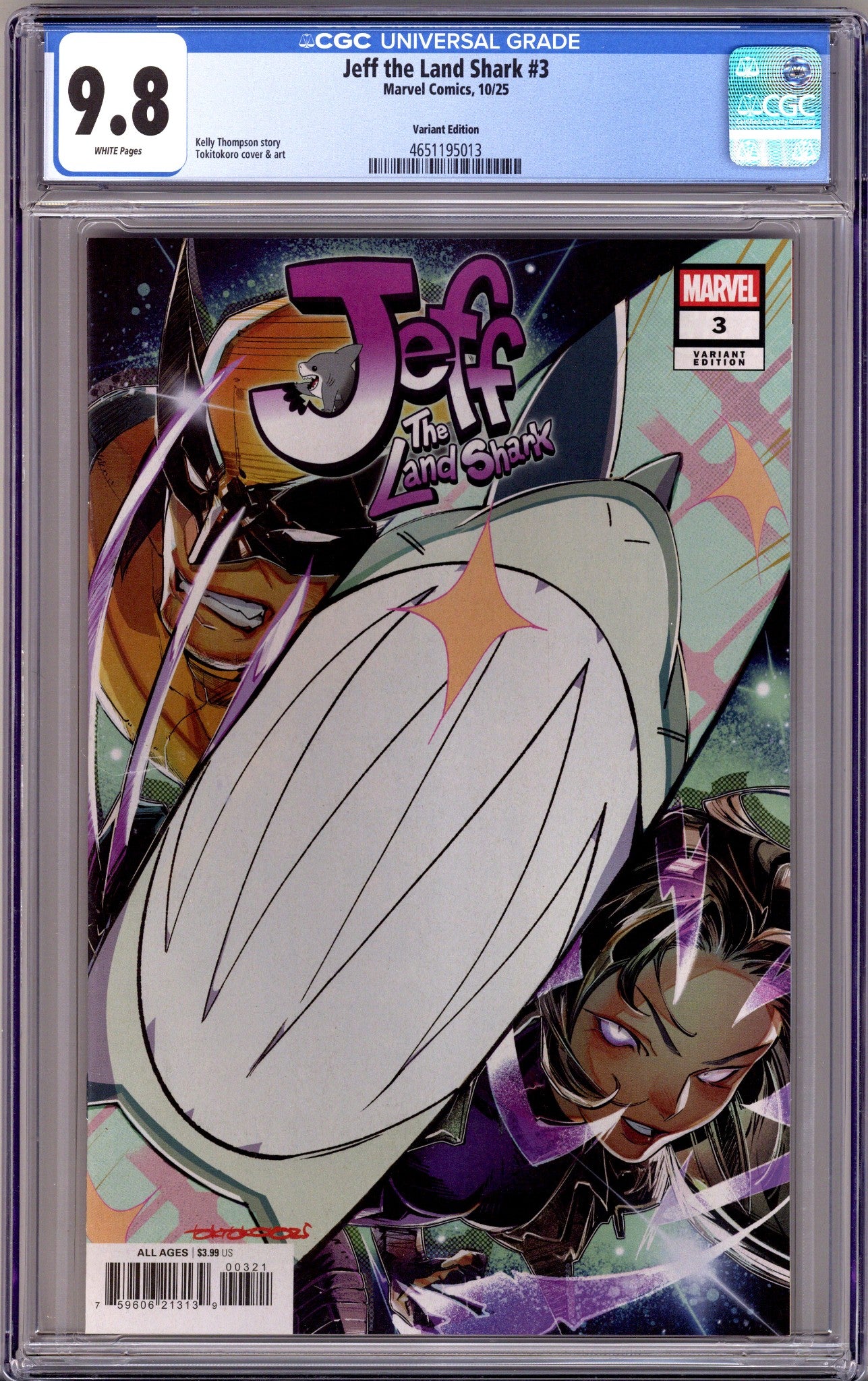 Jeff the Land Shark 3 CGC 9.8 (NM/M) (2025) Tokitokoro Variant 