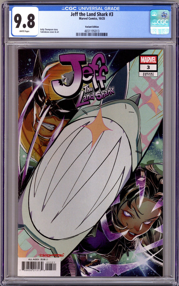 Jeff the Land Shark 3 CGC 9.8 (NM/M) (2025) Tokitokoro Variant
