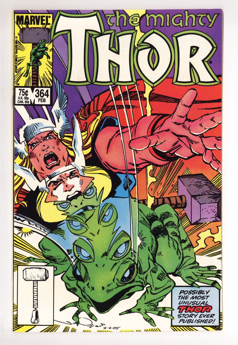 Thor Vol 1 364 High Grade Marvel (1986) | CaptCan Comics — CaptCan ...