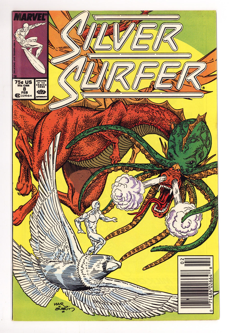 Silver Surfer Vol 3 8 High Grade (1988) Newsstand 