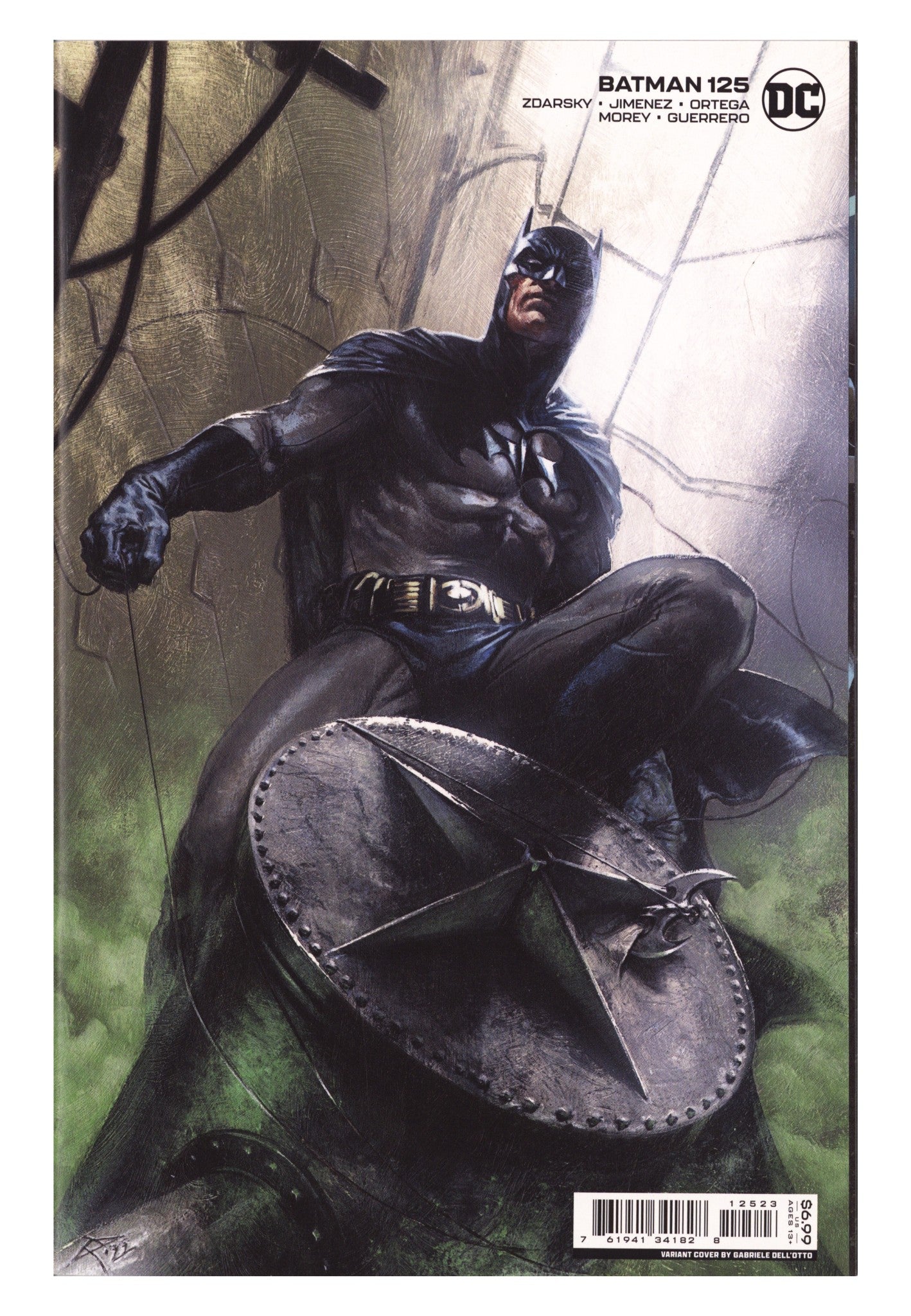 Batman Vol 3 125 Mid Grade (2022) Dell'Otto Variant 