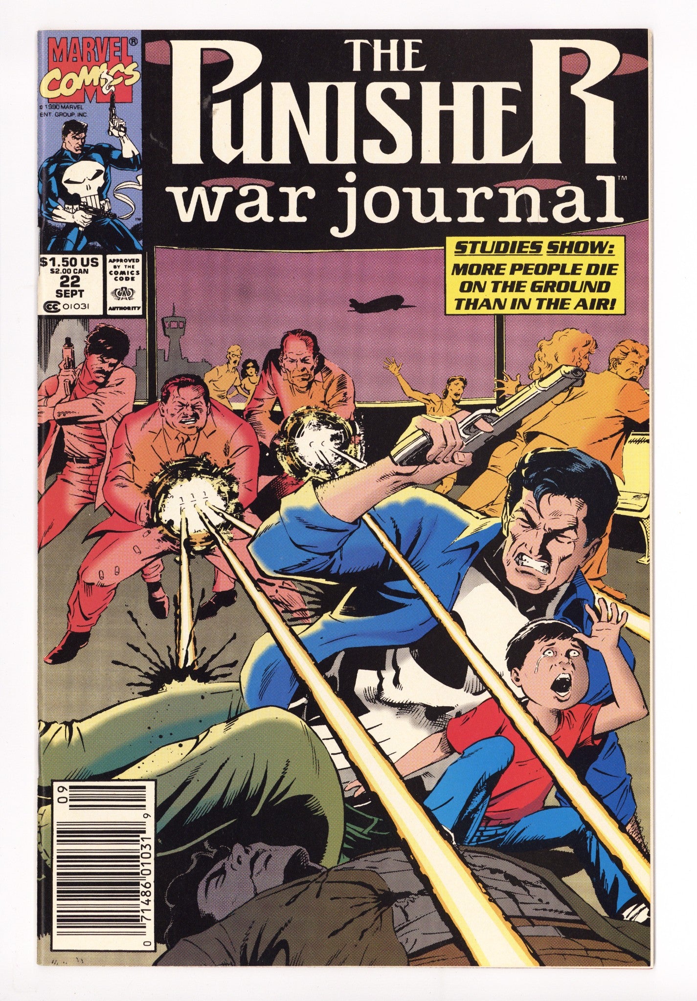 The Punisher War Journal Vol 1 22 High Grade (1990) Newsstand 