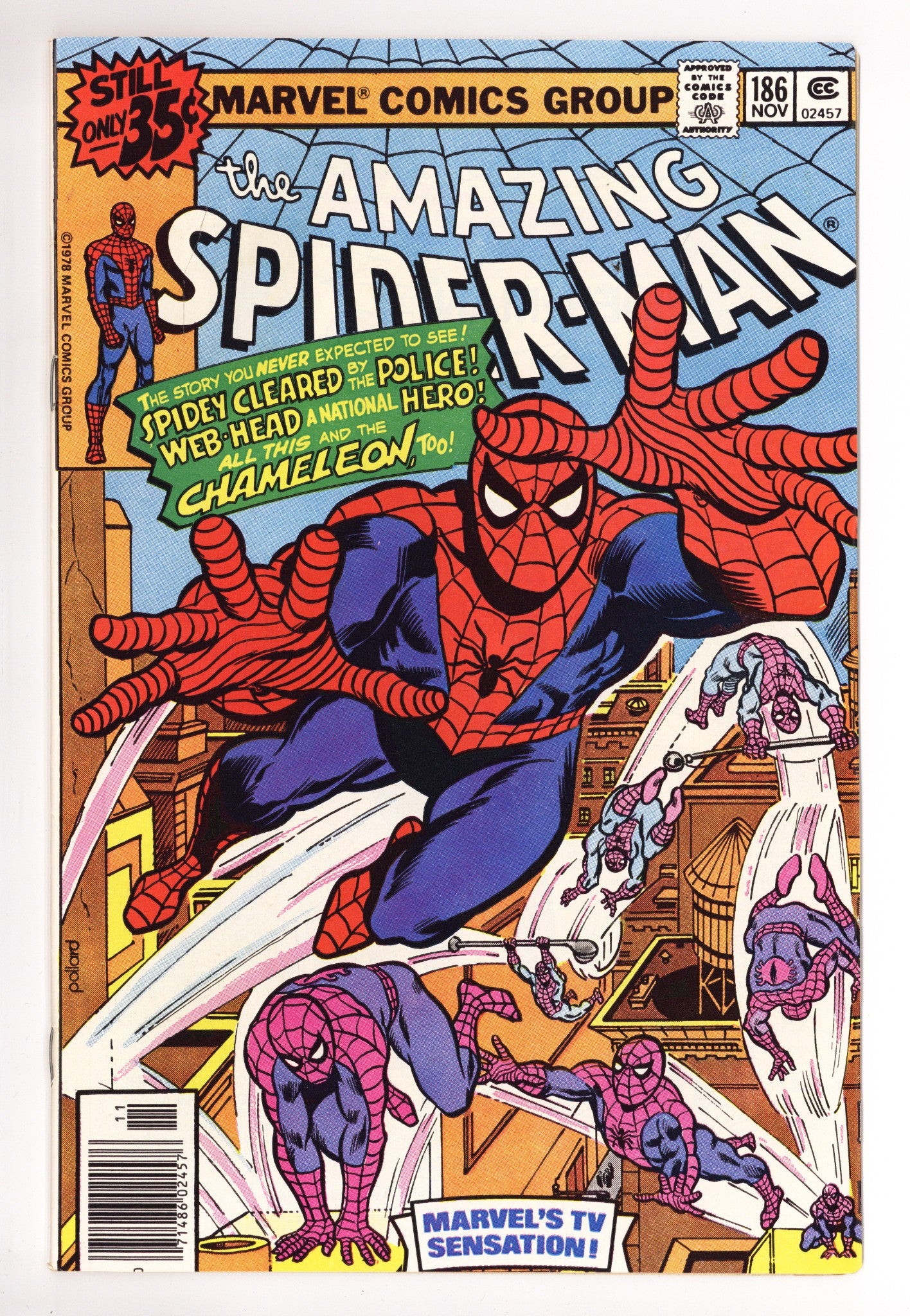 The Amazing Spider-Man Vol 1 186 VF (8.0) (1978) 