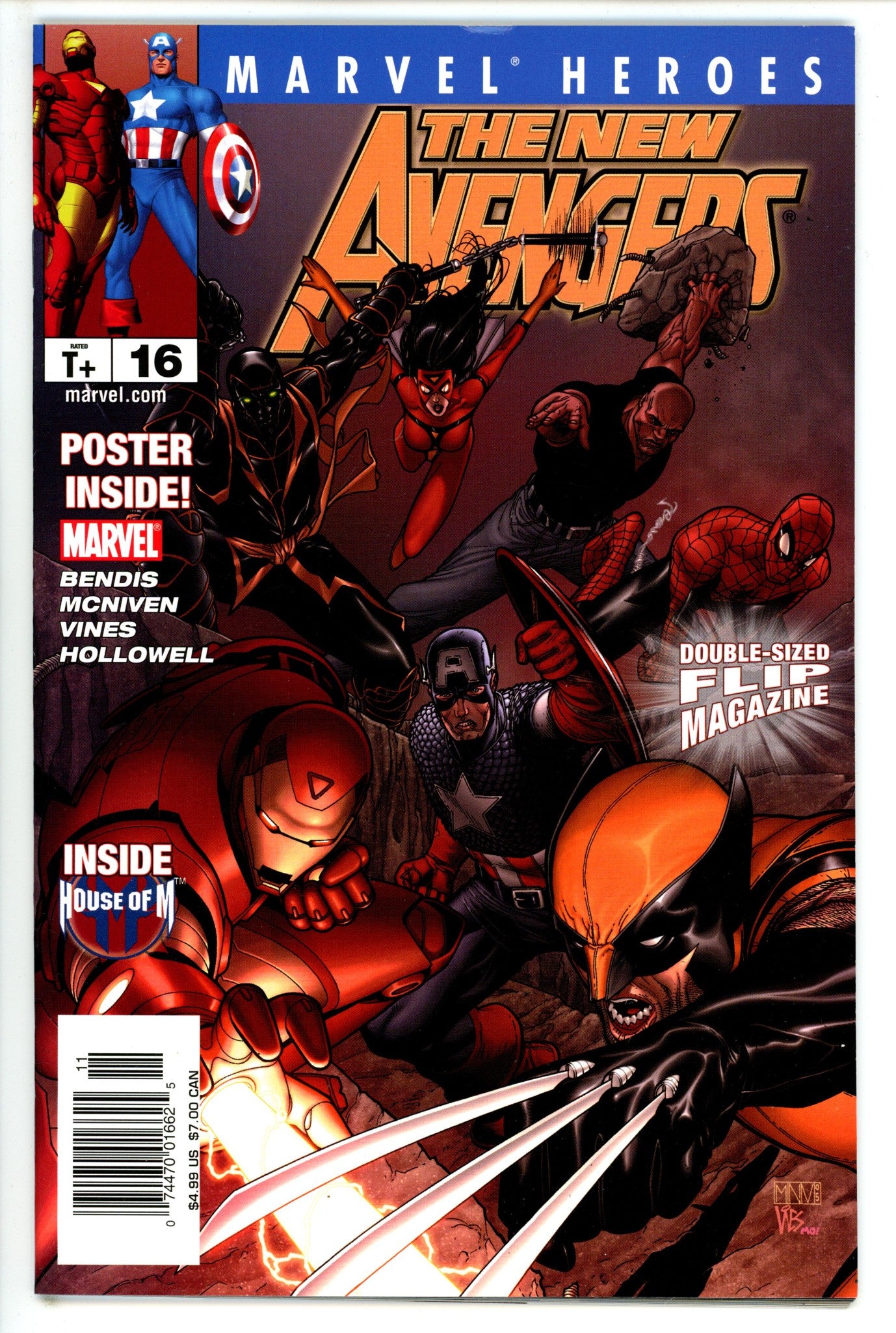 Marvel Heroes Flip Magazine 16 VF (8.0) (2006) Newsstand 