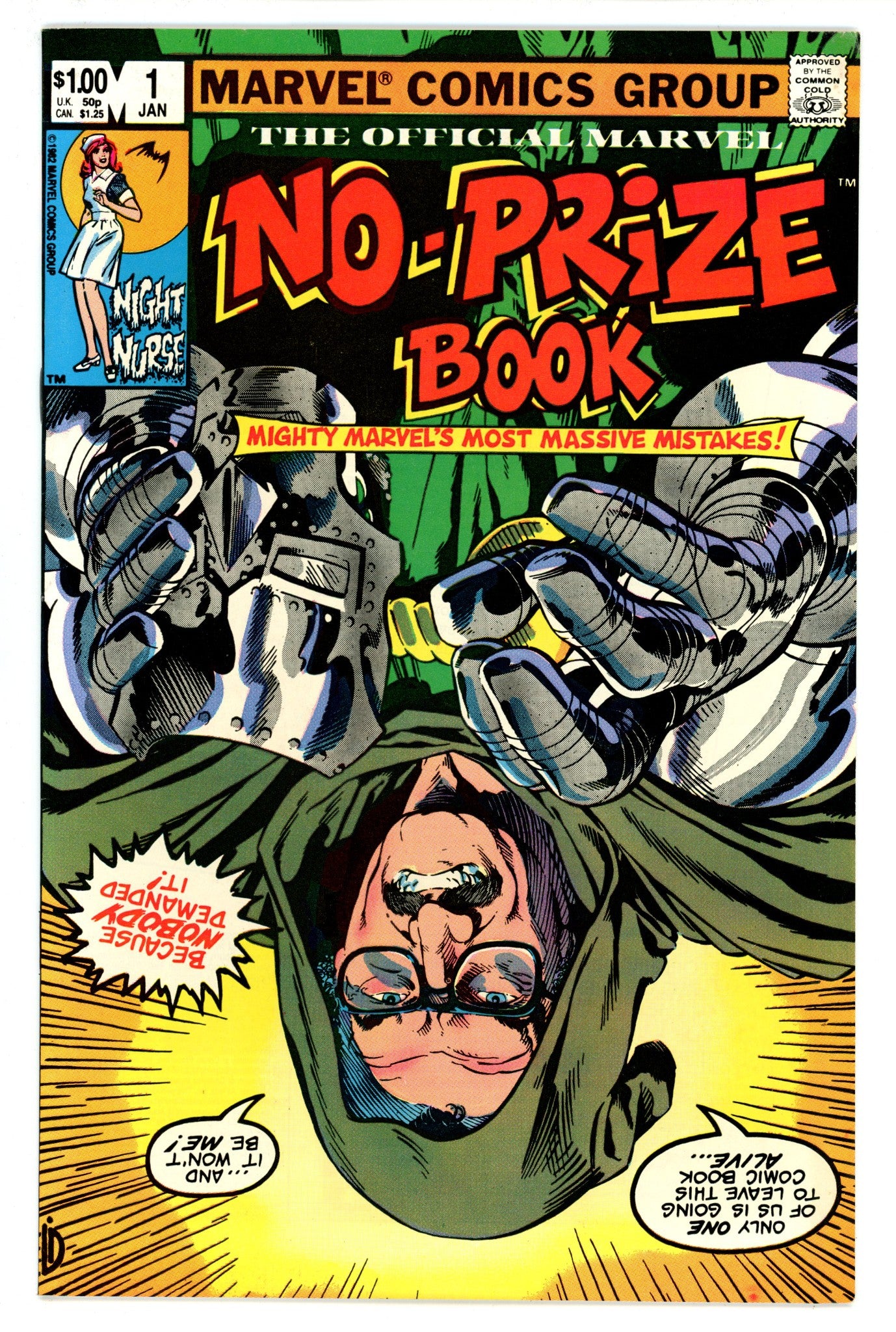 The Marvel No-Prize Book 1 VG+ (4.5) (2007) 