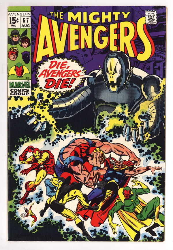The Avengers Vol 1 67 VF- (7.5) (1969)
