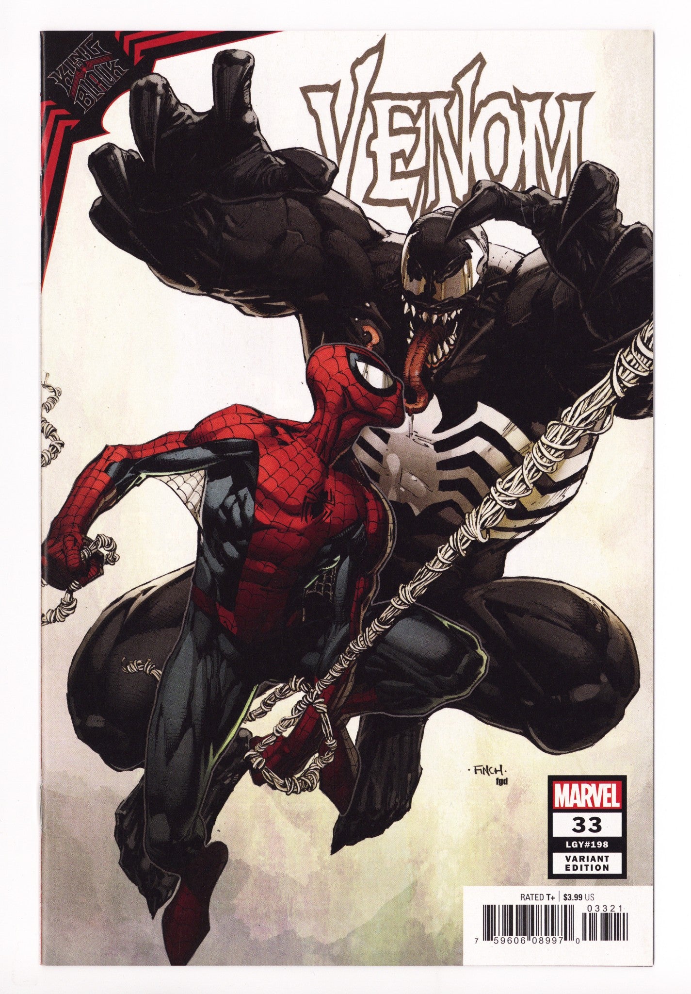Venom Vol 4 33 (198) NM- (9.2) (2021) Finch Incentive Variant 