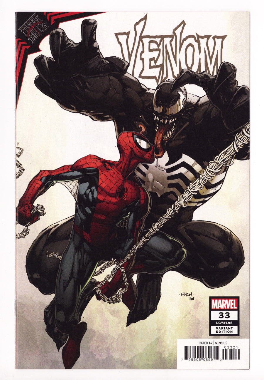 Venom Vol 4 33 (198) NM- (9.2) (2021) Finch Incentive Variant 