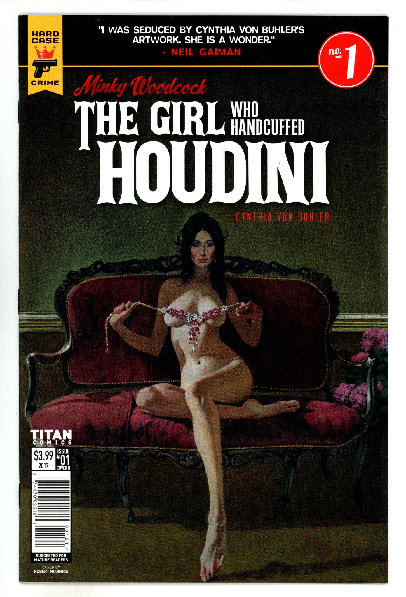 Minky Woodcock: The Girl Who Handcuffed Houdini 1 VF/NM (9.0) (2017) McGinnis Variant 