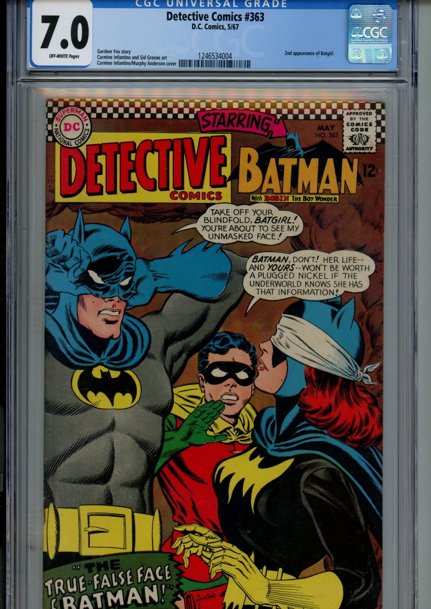 Detective Comics Vol 1 363 CGC 7.0 (FN/VF) (1967) 