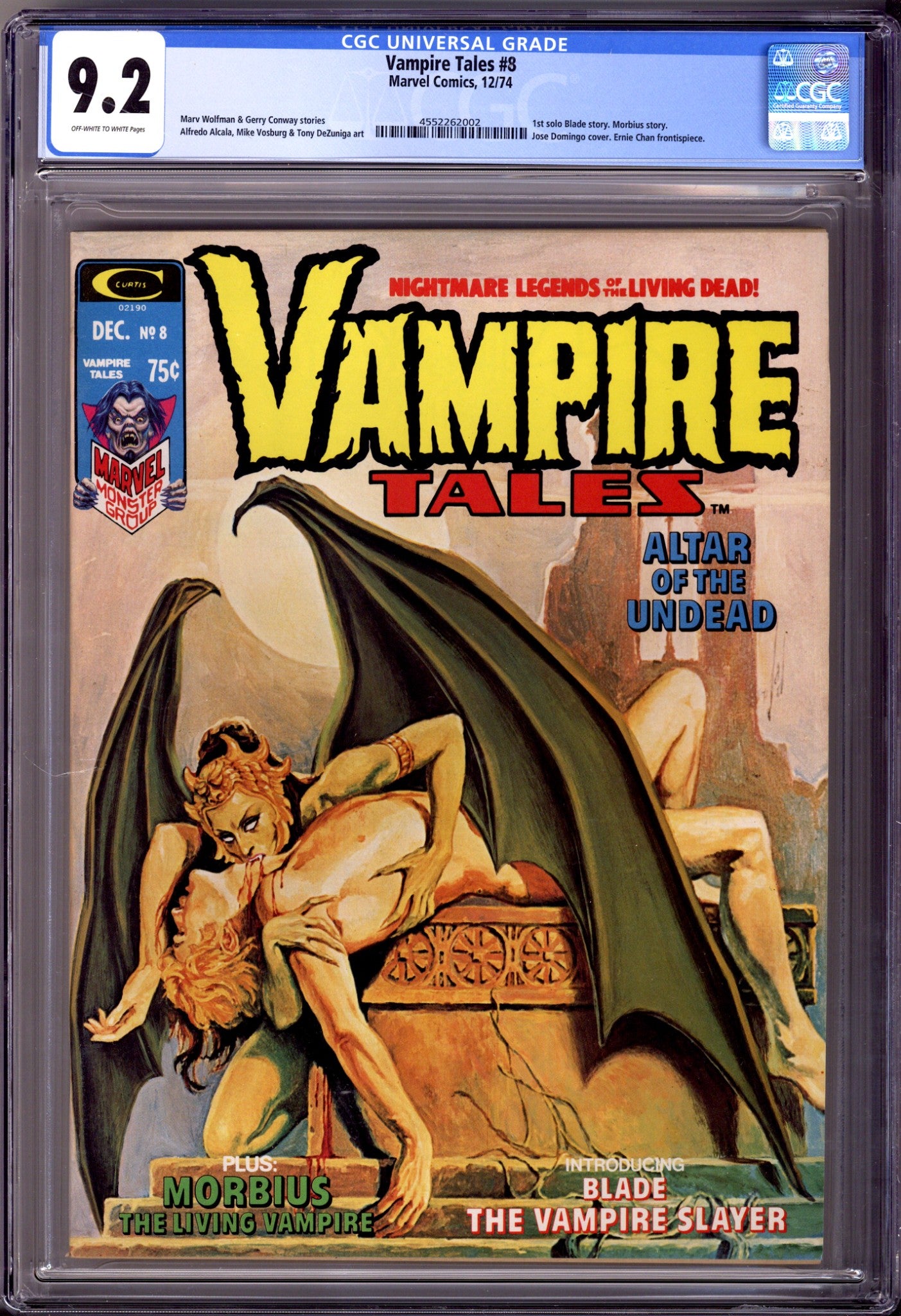 Vampire Tales 8 CGC 9.2 (NM-) (1974) 