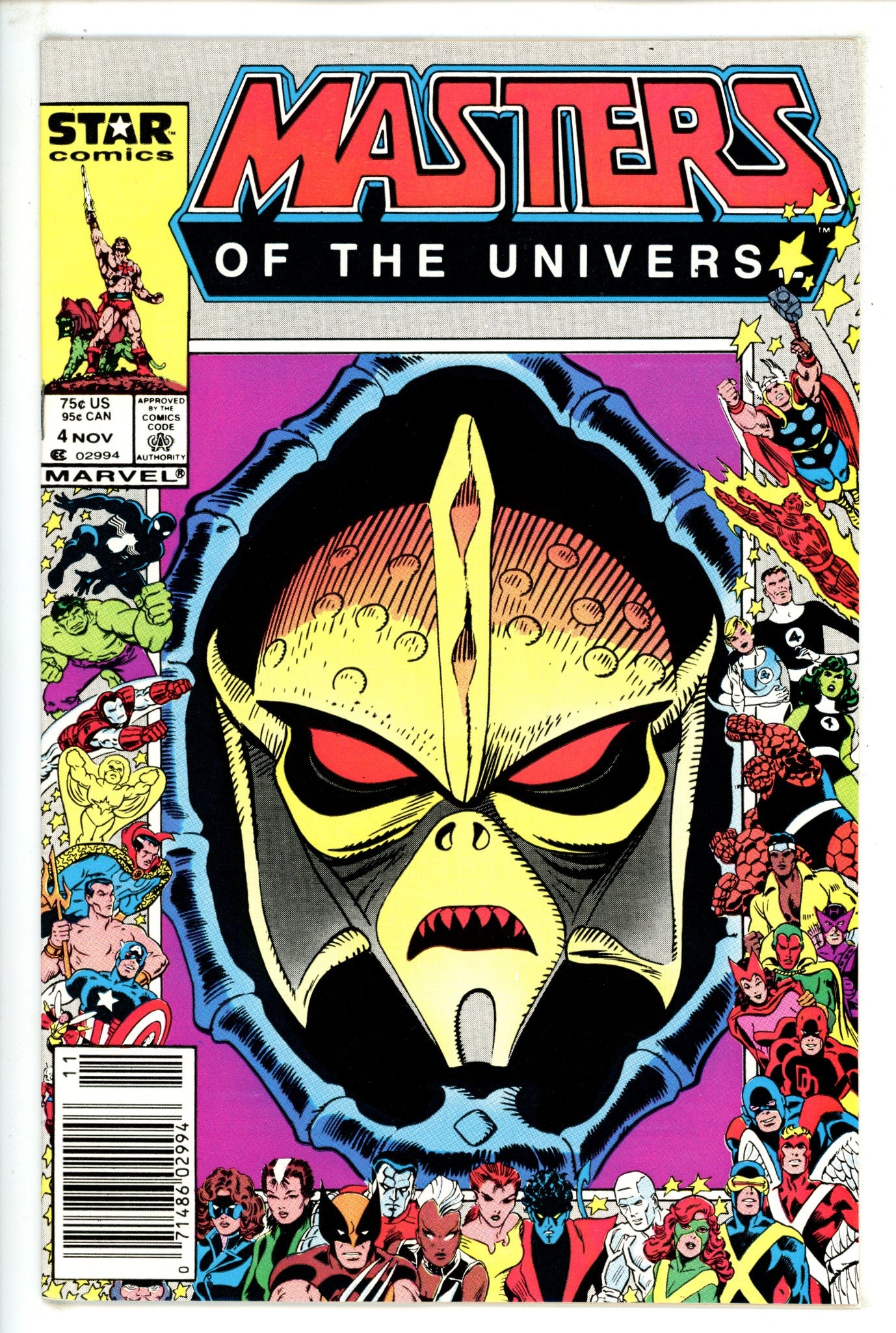 Masters of the Universe 4 VF+ (8.5) (1986) Newsstand 