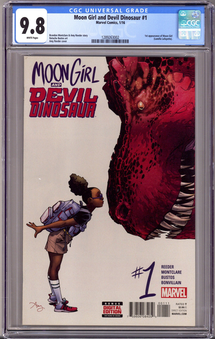 Moon Girl and Devil Dinosaur 1 CGC 9.8 (NM/M) (2016) 