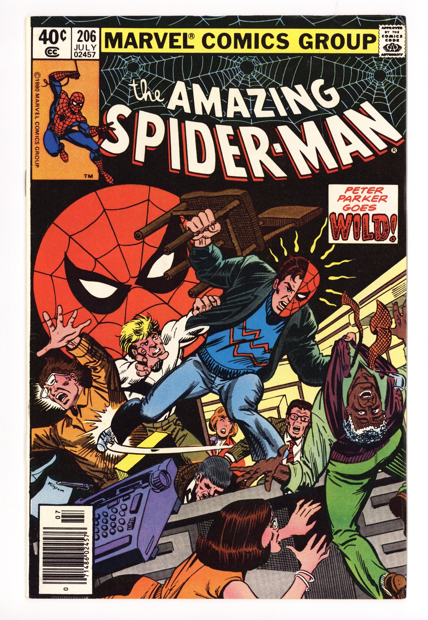The Amazing Spider-Man Vol 1 206 FN/VF (7.0) (1980) Newsstand 
