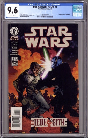 Star Wars: Jedi vs. Sith 1 CGC 9.6 (NM+) (2001)