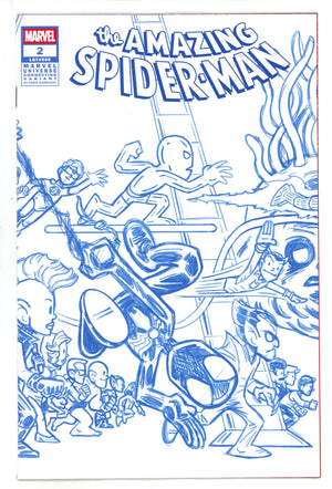 Amazing Spider-Man Vol 7 2 Giarrusso Blue Line Art Connecting Wraparound Incentive Variant NM (2025)