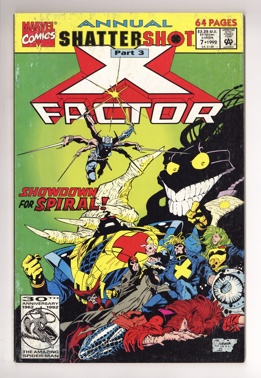 X-Factor Annual Vol 1 7  Low Grade   (1992)        