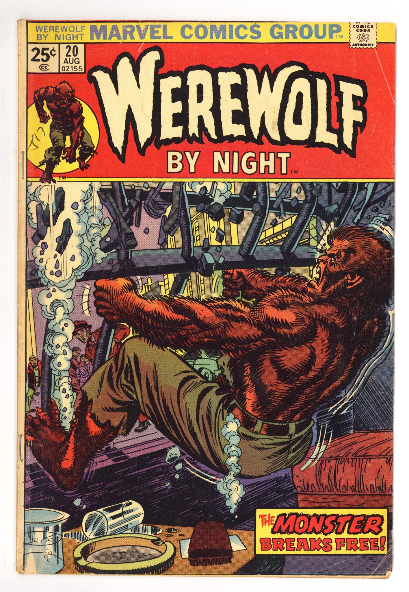 Werewolf by Night Vol 1 20 VG+ (4.5) (1974) 
