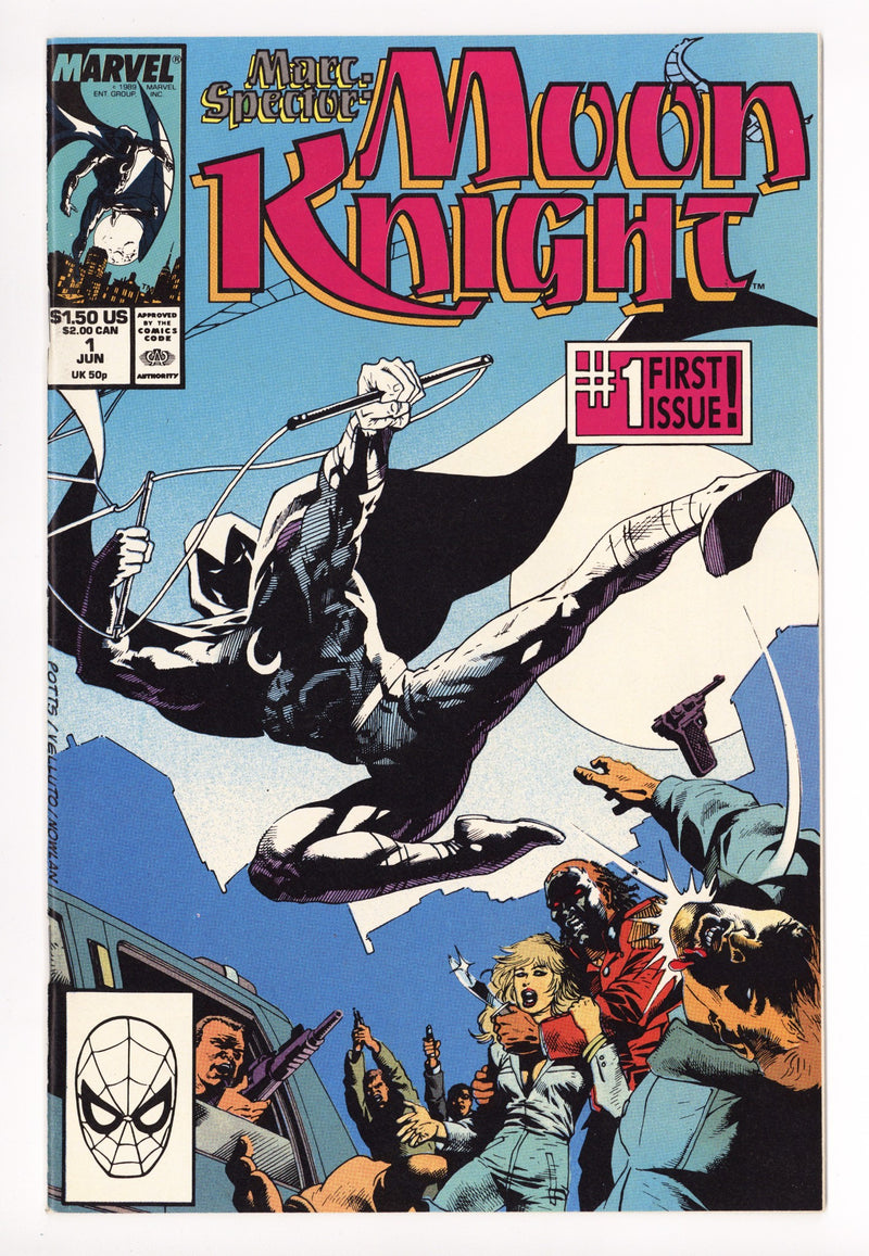 Marc Spector: Moon Knight 1 VF/NM (9.0) (1989) 