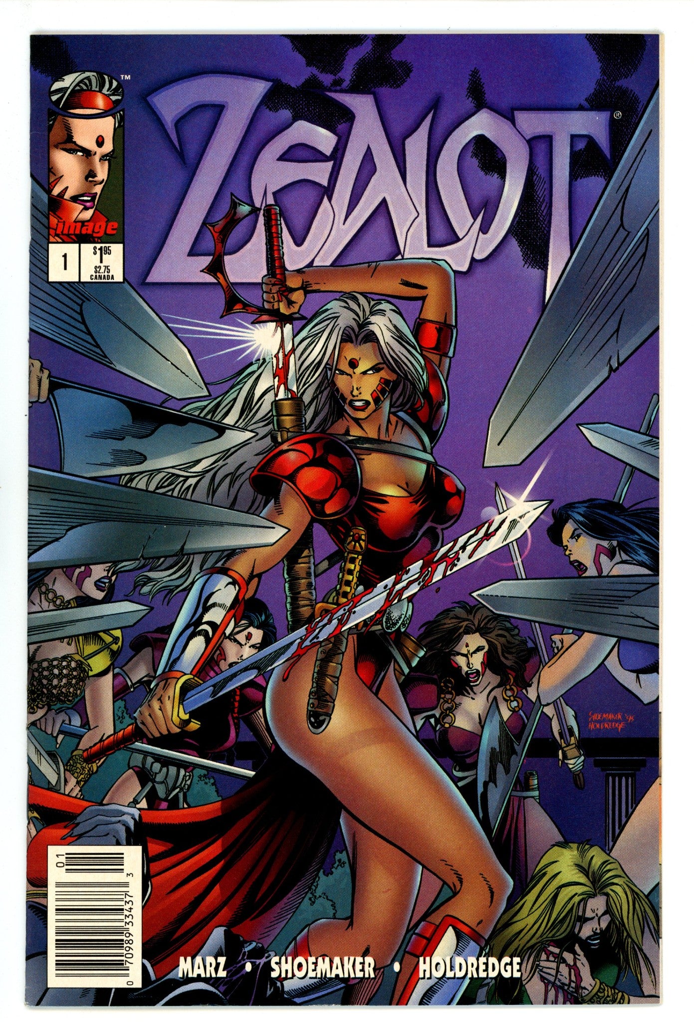 Zealot 1 VF- (7.5) (1995) Newsstand 